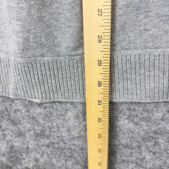 Threads & Heirs Sweater Men XL Light Gray Heather V-Neck  100% Cotton - Picture 9 of 10